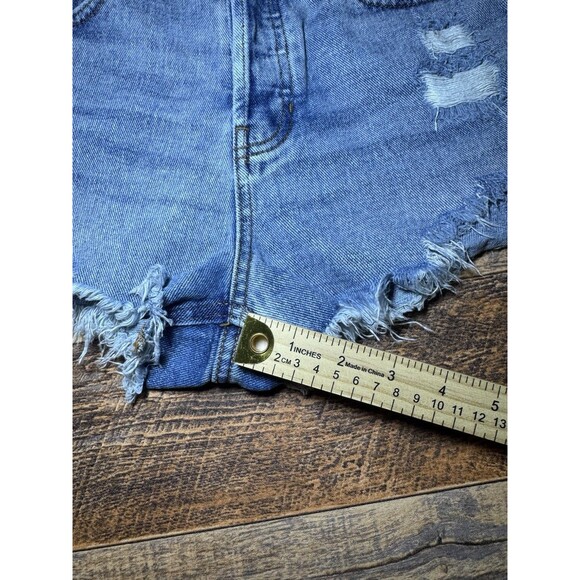 Pacsun Cut-Off Vintage High Rise Jean Short Raw Hem Distressed Cotton Size 25 - Picture 5 of 5